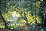 Carl Fredrik Aagard Famous Paintings - The Deer Park